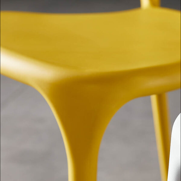 Cow horn plastic chair