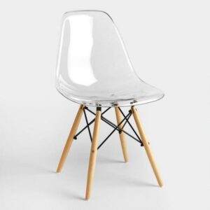 Transparent seat dining chair