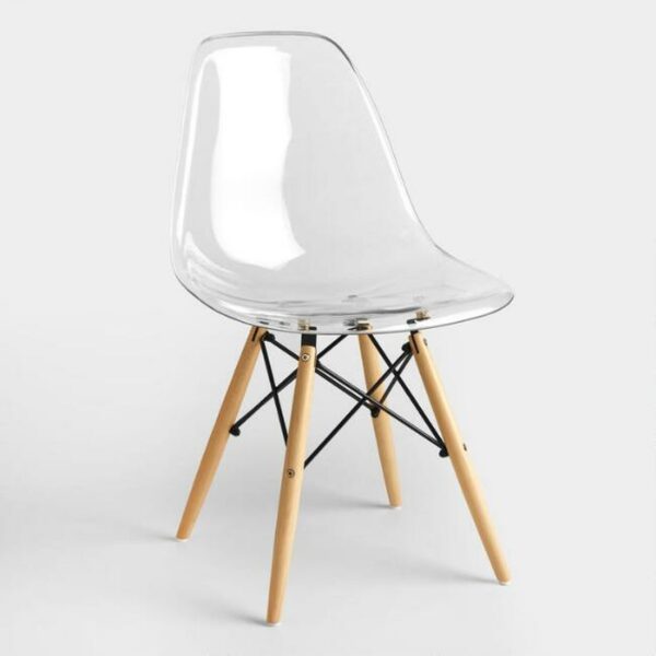 Transparent seat dining chair